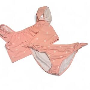 Gymboree girls XL 14 2pc Pink/White Floral Bikini